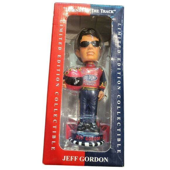 NIB Legends of the Track Forever Collectibles Jeff Gordon Bobblehead Nascar - Picture 1 of 2
